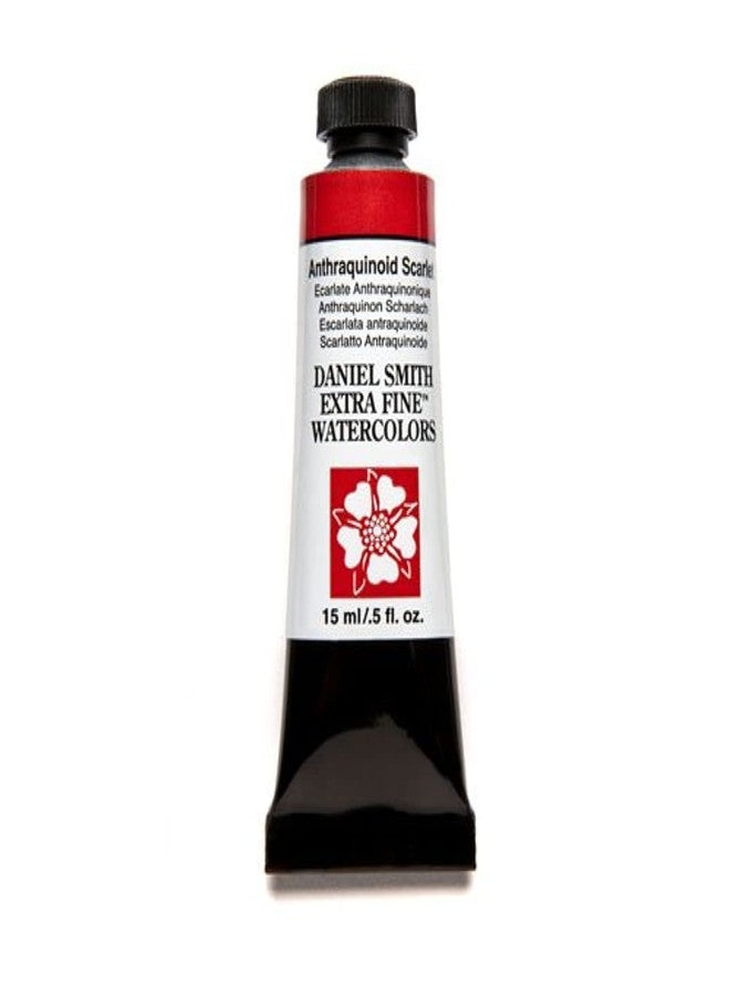Daniel Smith 284600224 Anthraquinoid Scarlet Extra Fine Watercolor 15ml Paint Tube - Image 1